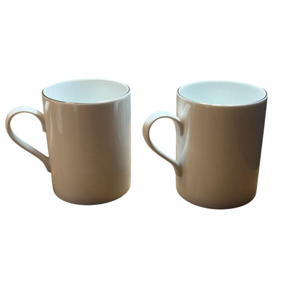 PRANCER and DASHER Pottery Barn REINDEER Christmas Coffee Mugs Cup Set Of 2 - Picture 2 of 5